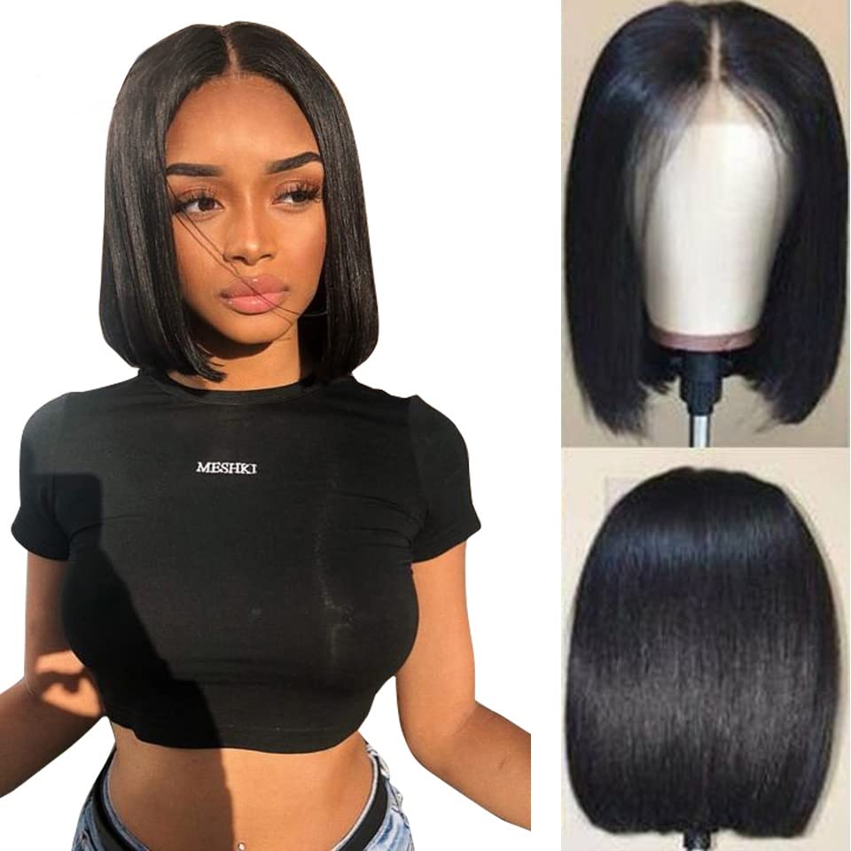 Bob Wig Human Hair 13x4 Frontal Lace Wig 