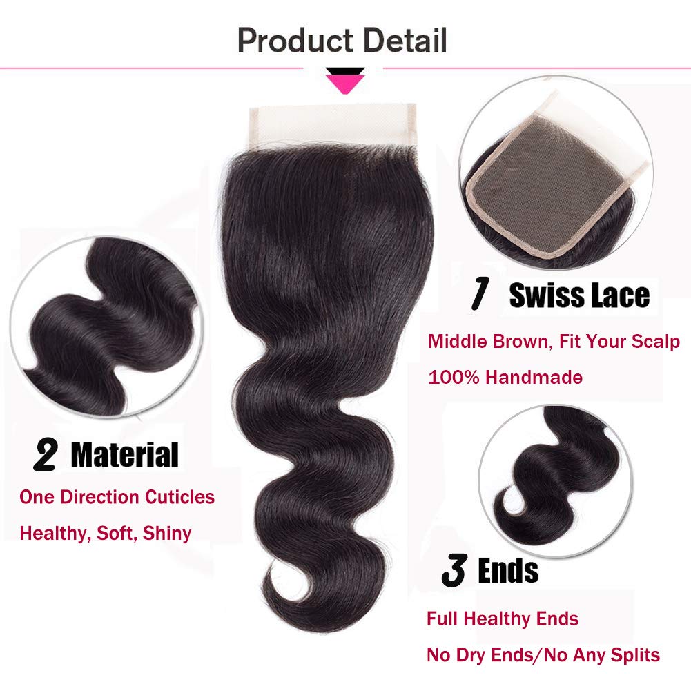 Wholesale Mink Transparent Hd Lace Frontal Closure 4x4 Swiss Transparent Hd Lace Frontal 100% Human Hair Virgin Lace Frontals