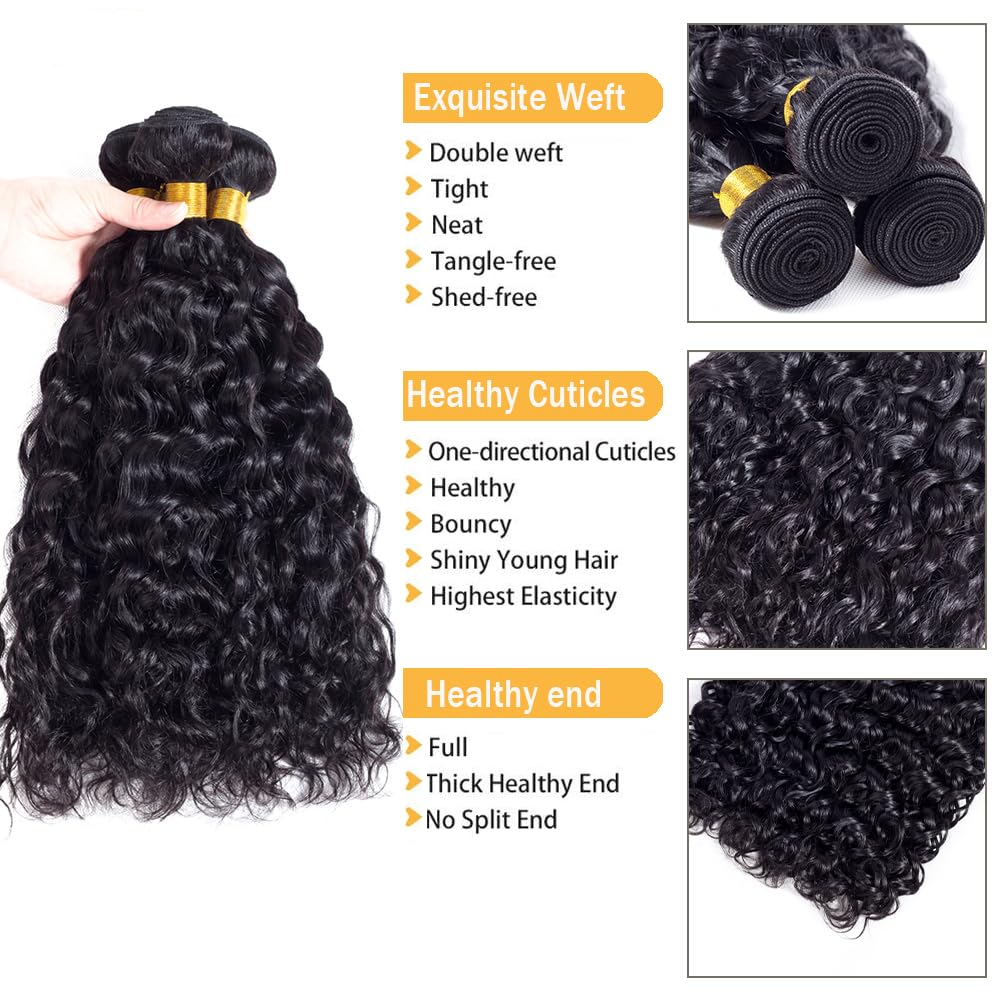 Cheap Peruvian Hair Vendor 12a Grade Virgin Human Hair Bundle with Closure, Cabello Humano Brazilian Hair Weaves for Black Wome