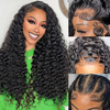 100% Human Hair Fronta 13x6 Deep Wave Transparent Lace Frontal With Baby Hair