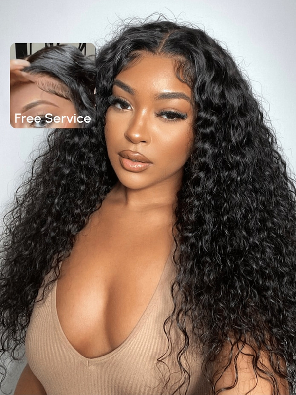 13x4 deep wave 100% human hair hd blonde full lace wig with baby hair,full lace wig vendor