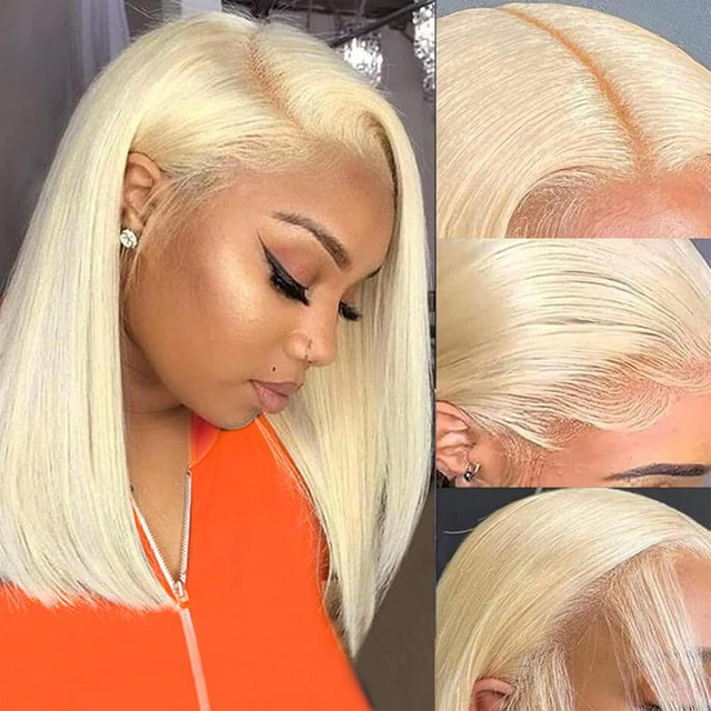 613 Bob Wig Human Hair 13x4 Frontal Lace Wig 