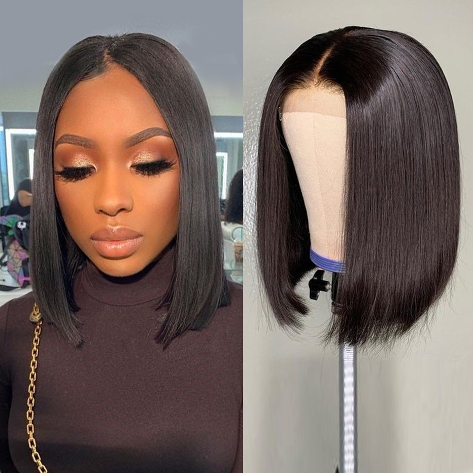 Bob Wig Human Hair 13x4 Frontal Lace Wig 